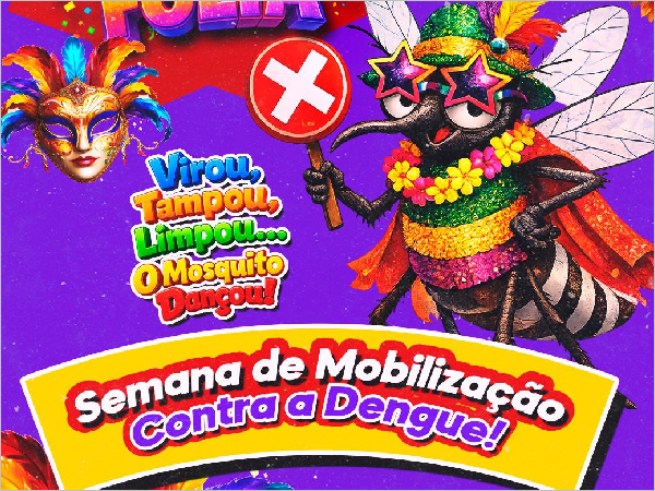 Prefeitura de Areial conscientiza a população ao combate à dengue no Carnaval